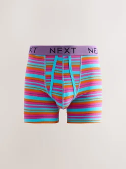 Bright Blue/Orange Spot 10 pack A-Front Boxers