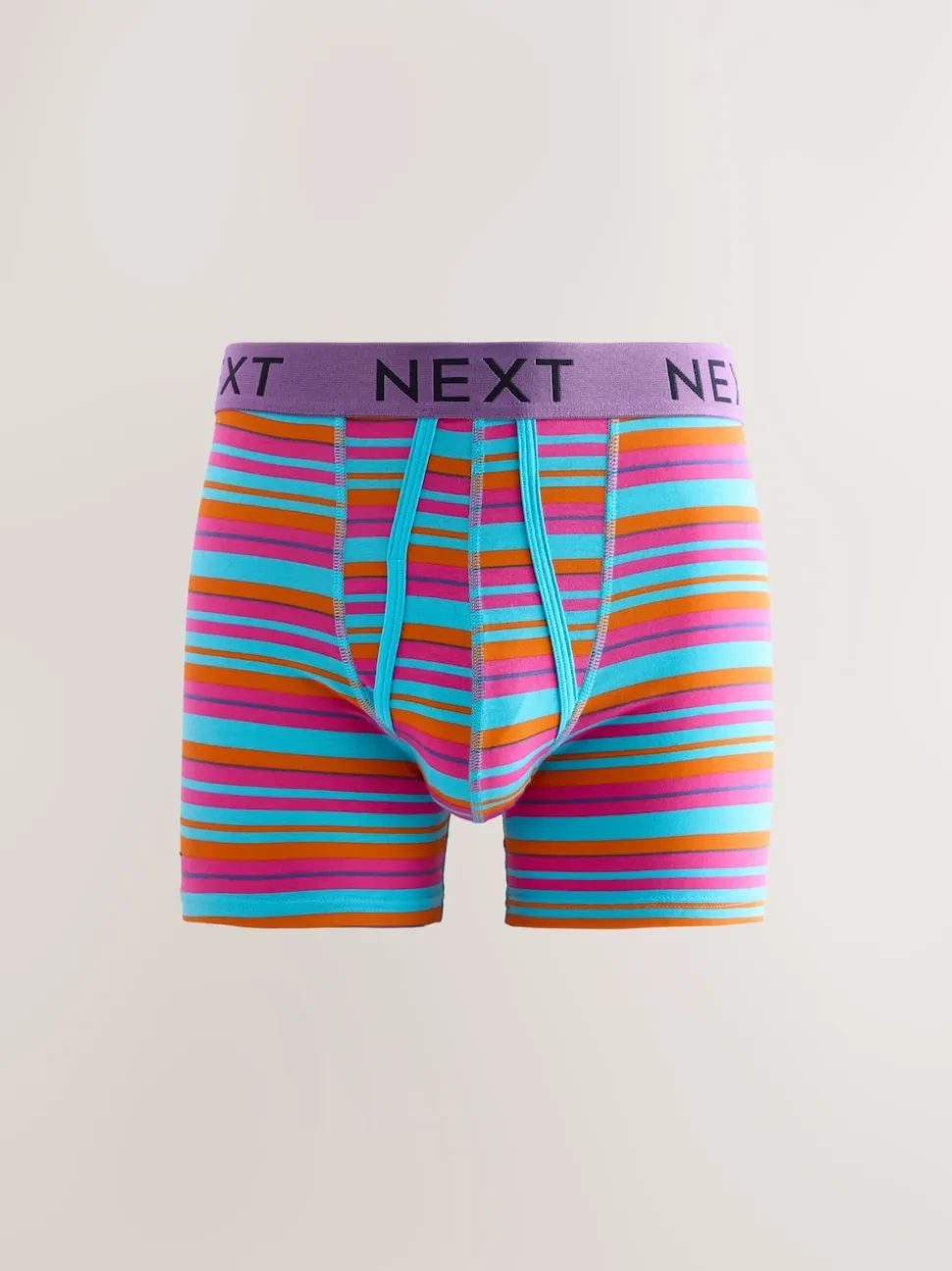 Bright Blue/Orange Spot 10 pack A-Front Boxers