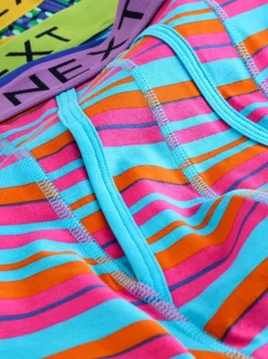 Bright Blue/Orange Spot 10 pack A-Front Boxers