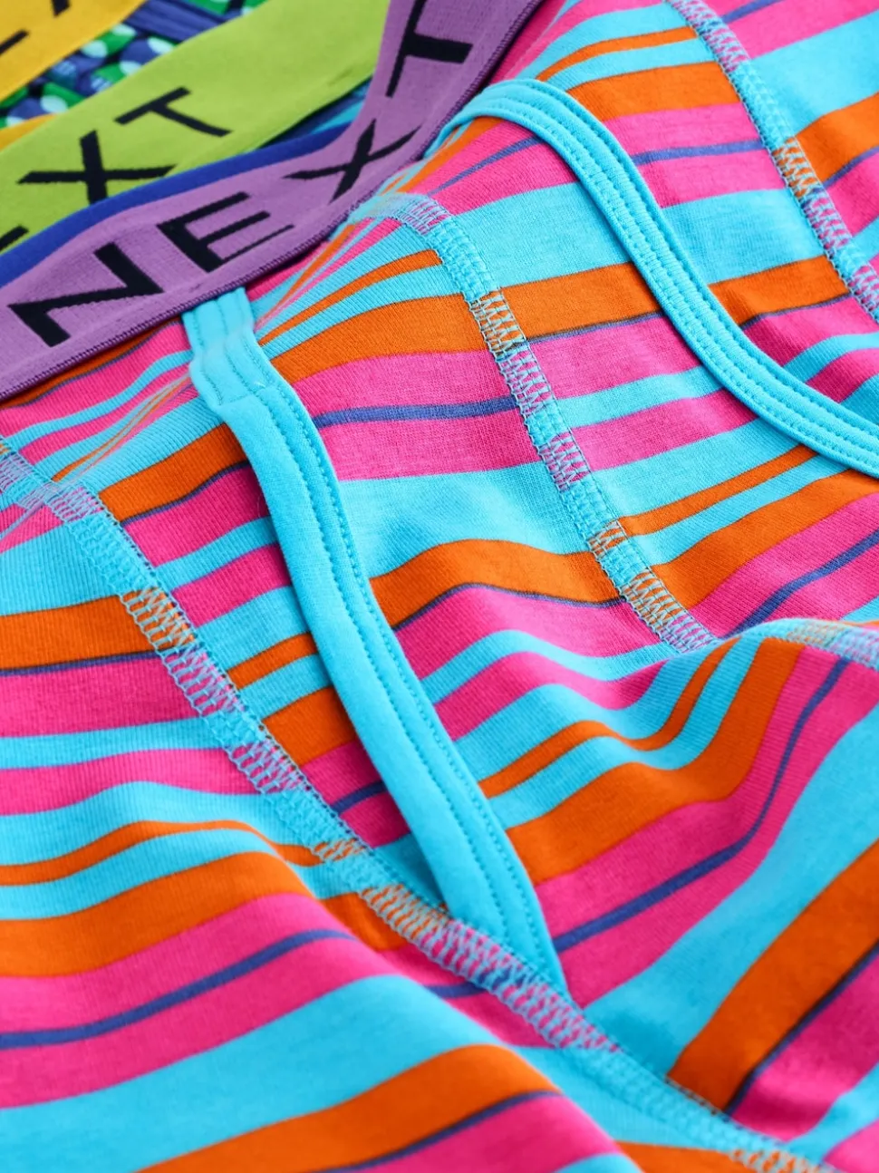 Bright Blue/Orange Spot 10 pack A-Front Boxers