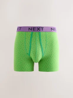 Bright Blue/Orange Spot 10 pack A-Front Boxers