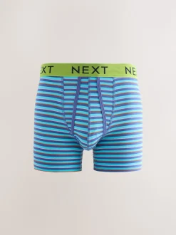 Bright Blue/Orange Spot 10 pack A-Front Boxers