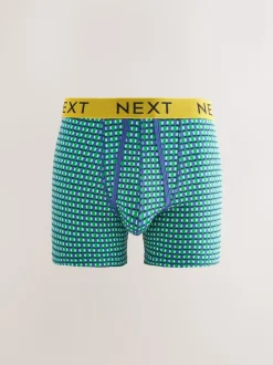 Bright Blue/Orange Spot 10 pack A-Front Boxers