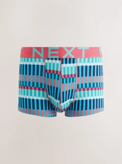 Bright Blue/Purple Geo 5 Pack Hipster Boxers 5 Pack