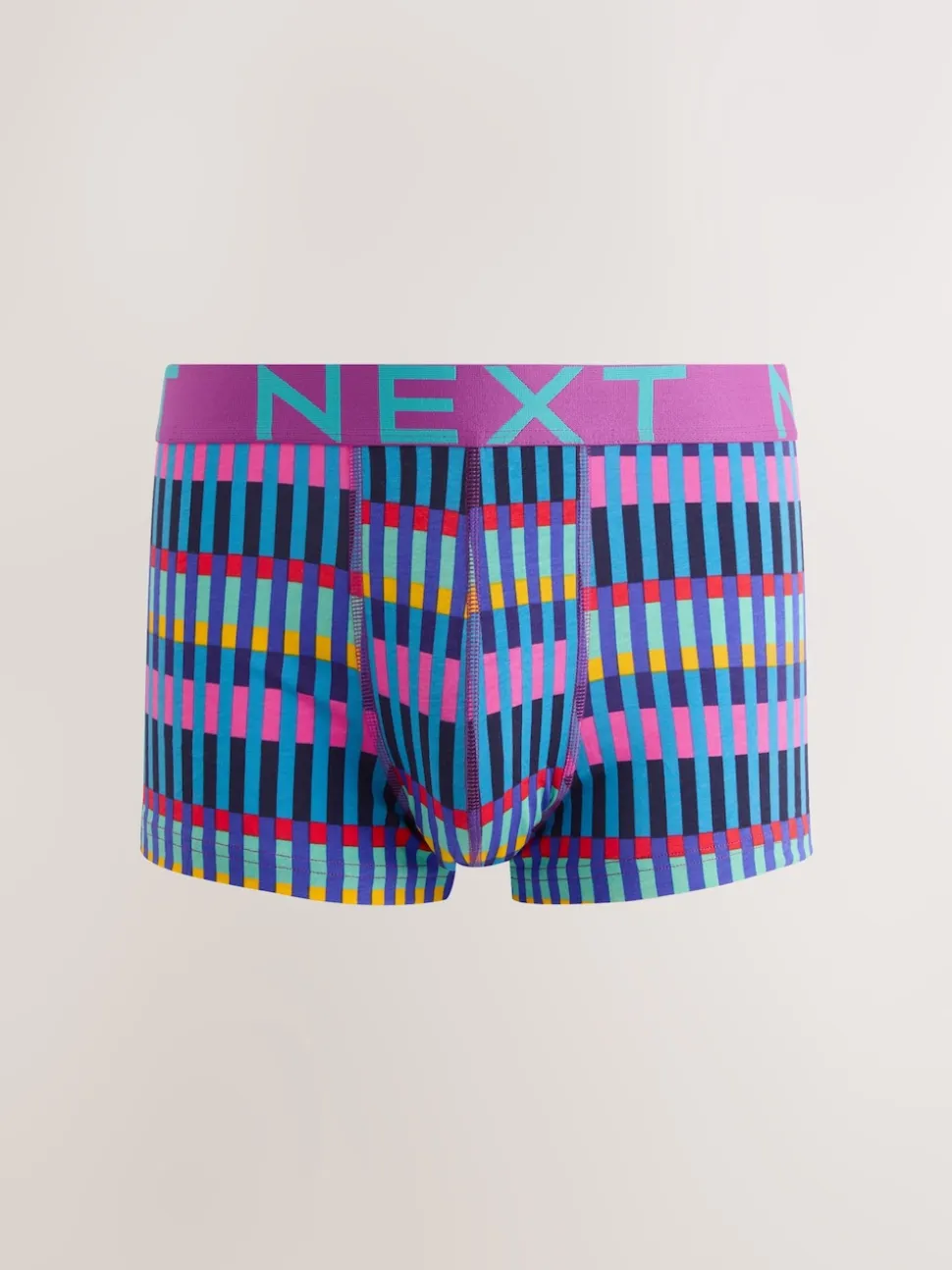 Bright Blue/Purple Geo 5 Pack Hipster Boxers 5 Pack