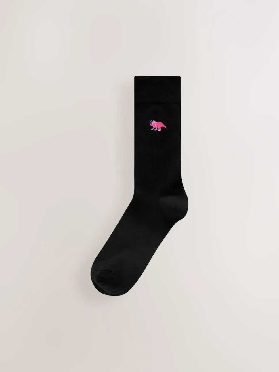 Bright Dinosaur Fun Embroidered Socks 8 Pack