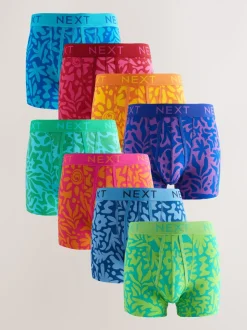 Bright Pattern A-Front Boxers 8 Pack