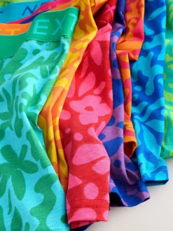 Bright Pattern A-Front Boxers 8 Pack