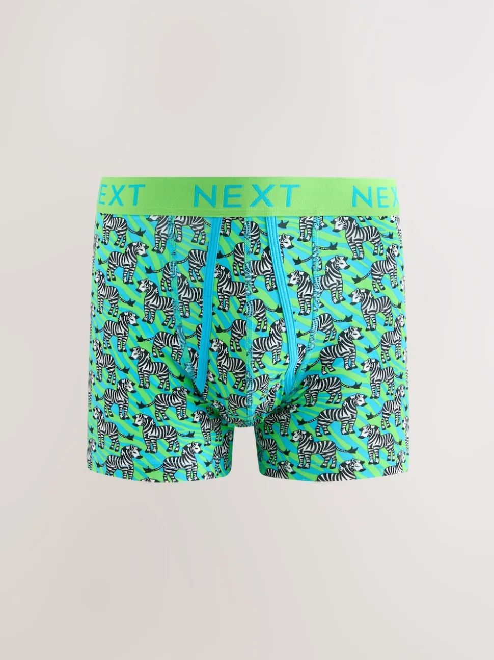 Bright Pink/Blue Animals Pattern A-Front Boxers