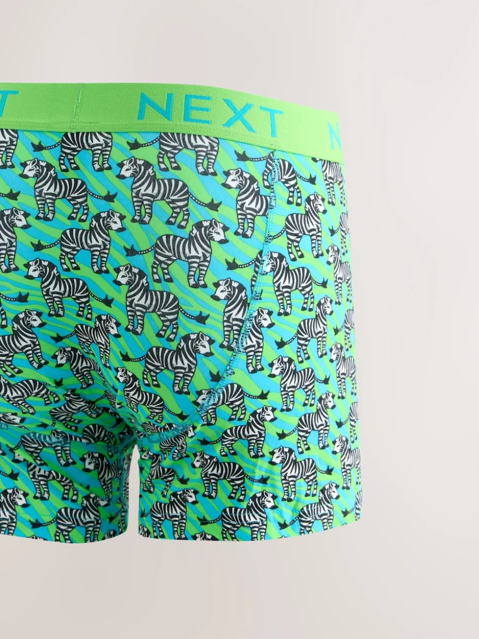 Bright Pink/Blue Animals Pattern A-Front Boxers