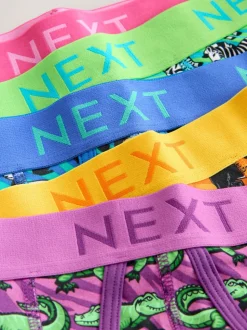 Bright Pink/Blue Animals Pattern A-Front Boxers