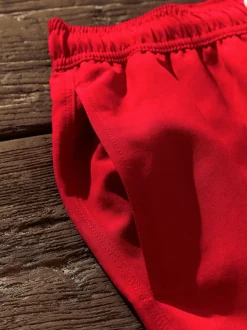 Bright Red Palm Logo Essential Swim Shorts
