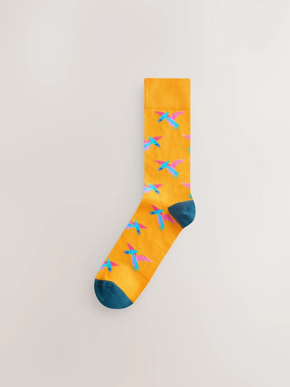 Bright Red/Blue/Orange Dinosaur Pattern Socks 8 Pack