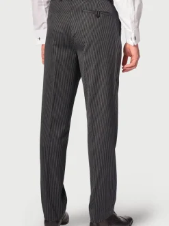 Brook Taverner Black Morning Suit Striped Trousers