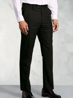 Brook Taverner Black Plain Trousers