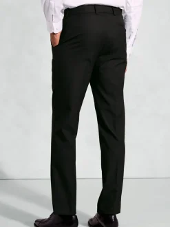 Brook Taverner Black Plain Trousers