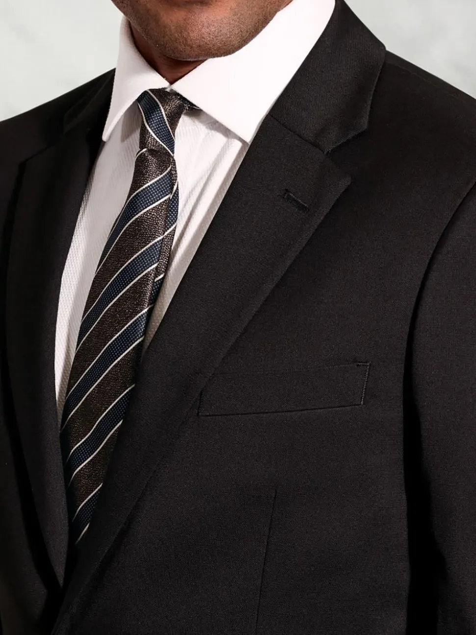Brook Taverner Black Plain Suit Jacket