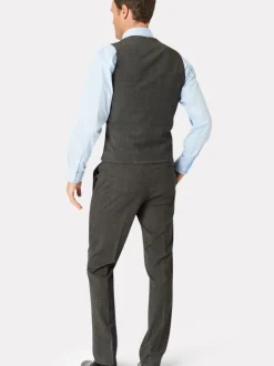 Brook Taverner Black Pure New Wool Waistcoat