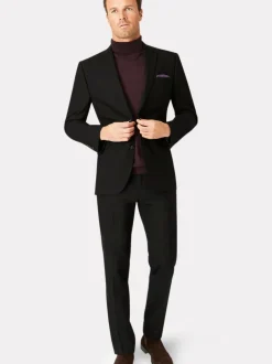 Brook Taverner Black Tailored Fit Washable Suit Jacket