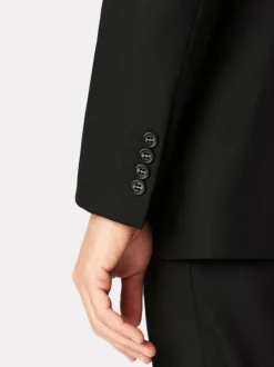 Brook Taverner Black Tailored Fit Washable Suit Jacket