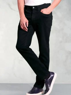 Brook Taverner Black Tailored Fit 5 Pocket Denim Jeans