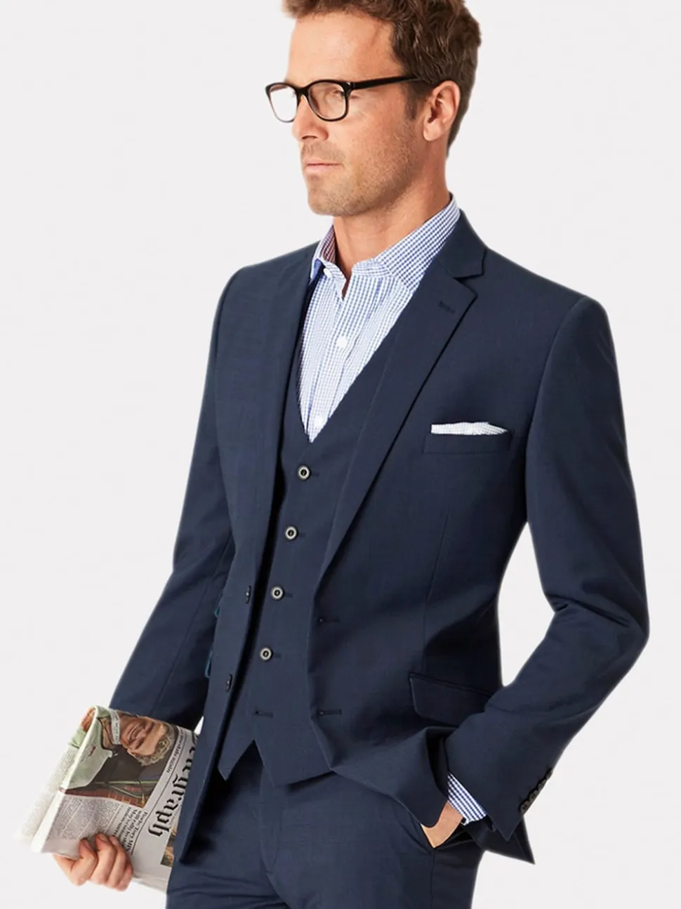 Brook Taverner Blue Cassino Slim Fit Jacket