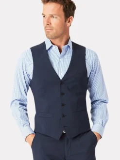 Brook Taverner Blue Check Washable Waistcoat