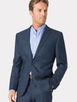 Brook Taverner Blue Donegal Wool Suit Jacket