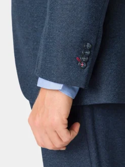Brook Taverner Blue Donegal Wool Suit Jacket