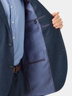 Brook Taverner Blue Donegal Wool Suit Jacket