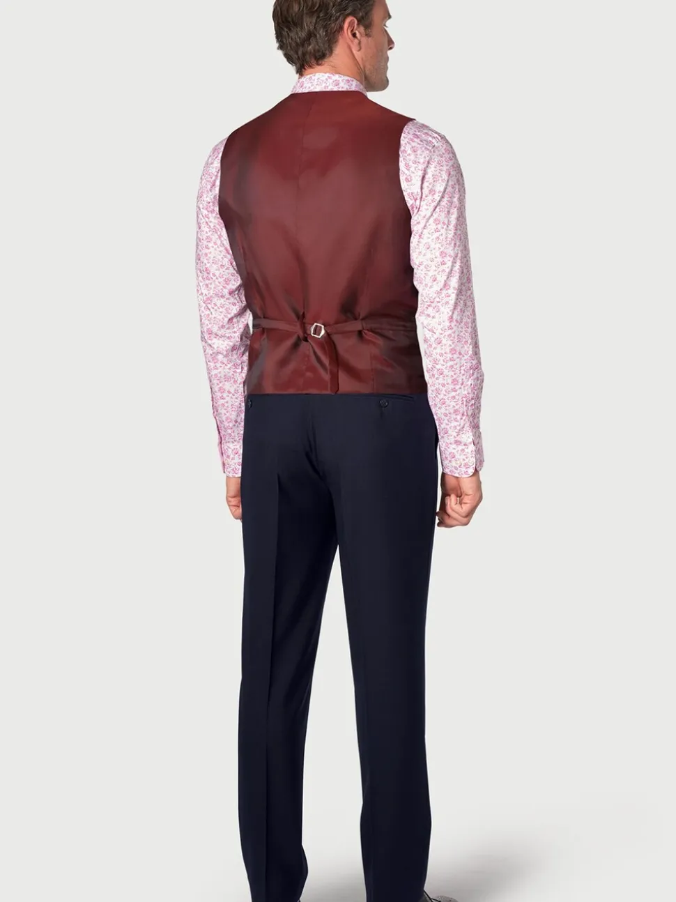 Brook Taverner Blue Light Wool Blend Suit Waistcoat