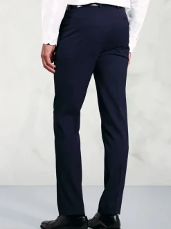 Brook Taverner Blue Machine Washable Suit Trousers