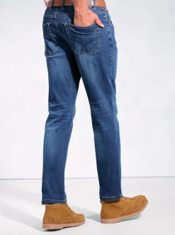 Brook Taverner Blue Tailored Fit 5 Pocket Denim Jeans