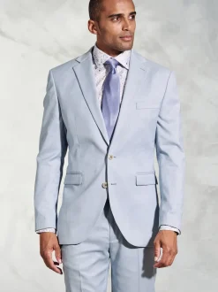 Brook Taverner Blue Textured Occasion Suit Jacket
