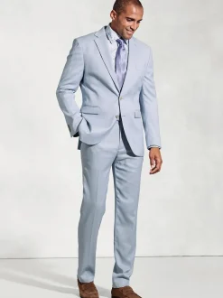 Brook Taverner Blue Textured Occasion Suit Jacket