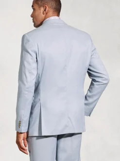 Brook Taverner Blue Textured Occasion Suit Jacket