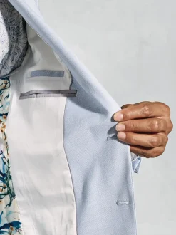 Brook Taverner Blue Textured Occasion Suit Jacket