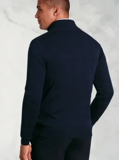 Brook Taverner Blue Zip Through Cardigan
