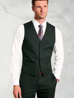 Brook Taverner Green Flannel Suit Waistcoat