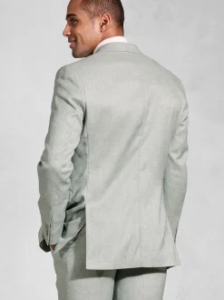 Brook Taverner Green Textured Occasion Suit Jacket