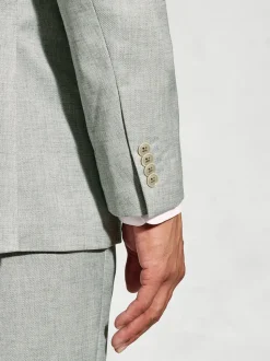 Brook Taverner Green Textured Occasion Suit Jacket