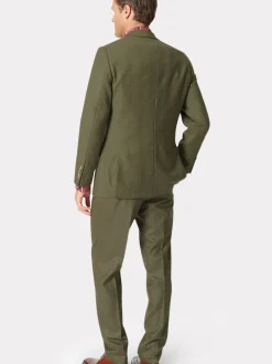 Brook Taverner Green Wool Check Suit Jacket