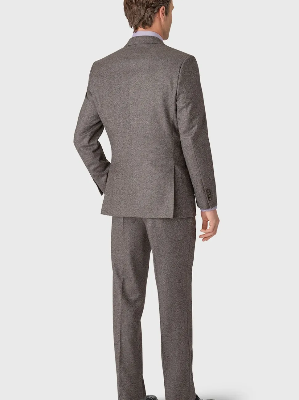 Brook Taverner Grey Donegal Wool Suit Jacket