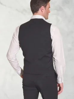 Brook Taverner Grey Light Plain Suit Waistcoat