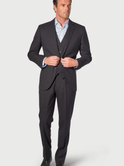 Brook Taverner Grey Wool Blend Suit Jacket