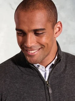 Brook Taverner Grey Zip Through Cardigan