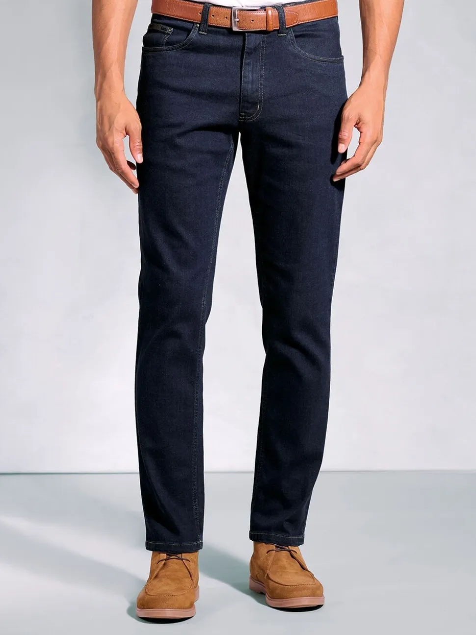 Brook Taverner Navy Blue 5 Pocket Denim Jeans