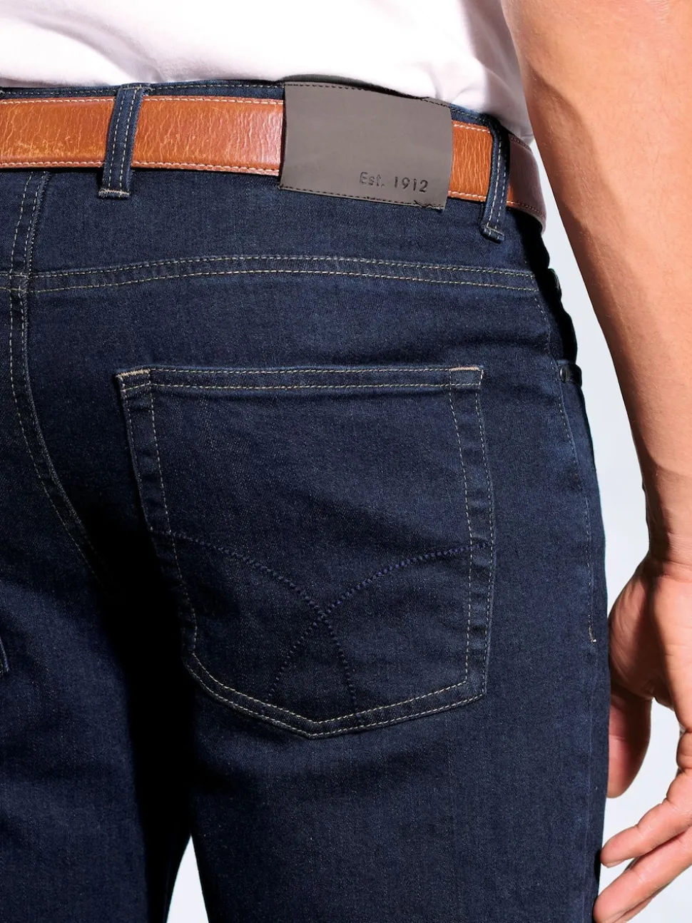 Brook Taverner Navy Blue 5 Pocket Denim Jeans