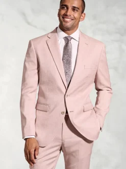 Brook Taverner Pink Textured Occasion Suit Jacket
