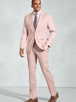 Brook Taverner Pink Textured Occasion Suit Jacket